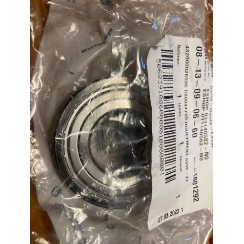 Roulement à billes Whirlpool Indesit 6206ZZ C00044765 lave-linge - roulement 6206-2Z