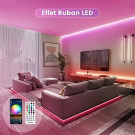 Ruban LED Smart WiFi Bande LED 5m 5050 RGB App Contrôle, IP65 Étanche Bande  Lumineuse Flexible Multicolore avec Télécommande pour Maison Cuisine  Télévision Chambre Fête Festive Decoration : : Luminaires et  Éclairage