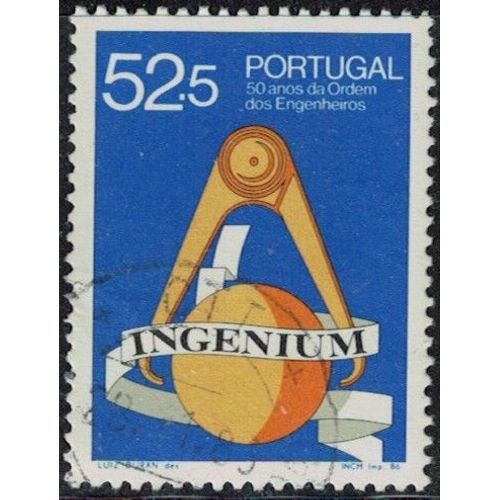 Portugal 1986 Oblitéré Used 50 Ans Ordre Des Ingénieurs Y&t Pt 1680 Su