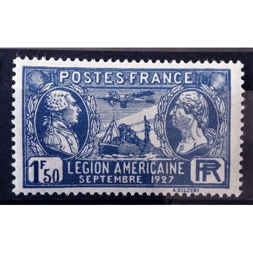 Légion Américaine 1f50 Bleu (Superbe N° 245) Neuf* - Cote 4,60 - France Année 1927 - N10807