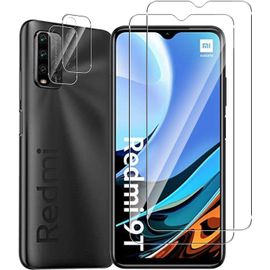 Verre Trempé Pour Redmi 9t / Redmi 9 Power/Xiaomi Poco M3,Film De Protection D'écran + Protecteur De Caméra Arrière,Dureté 9h,Transparence Hd,Anti-Rayures,Installation Facile Sans Bulles,Transparent