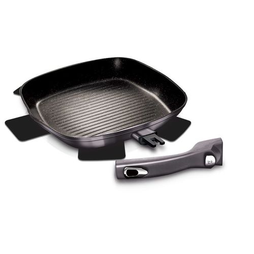 Berlingerhaus - Grill Pan, 28 Cm, With Detachable Handle (bh/6914)