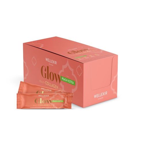 Wellexir - Glow Beauty Drink Peach Ice Tea Box 50 Pcs 