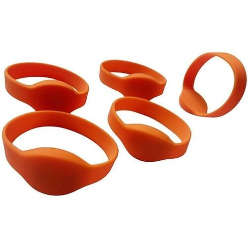 Bracelets Rfid 125khz Em4100 Bracelet Lecture Uniquement De Porte D'entrée En Silicone De Contrôle D'accès(Lot De 5)