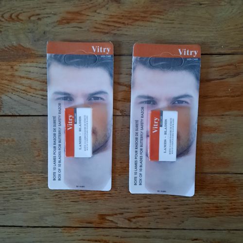 Boite De 10 Lames Pour Rasoir De Sureté - Vitry 