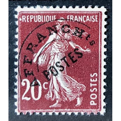 Préoblitéré Semeuse 20c Rouge-Brun (Très Joli N° 54) Neuf* - France Année 1922 - Brn83 - N30034