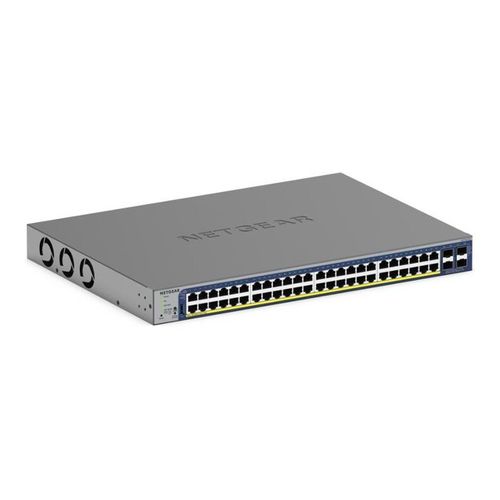 NETGEAR Smart S3300-52X - V3 - commutateur - L3 Lite - intelligent - 48 x 10/100/1000 + 4 x SFP+ - de bureau, Montable sur rack (380 W) - pour P/N: AXM764-10000S, AXM765-10000S, G728TXPAV-10000S...