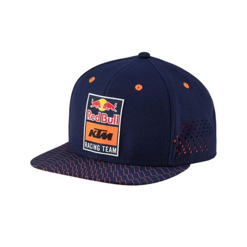 Casquette Visière Plate Rb Ktm Team Moto Gp Officiel - Unisexe - Bleu Orange