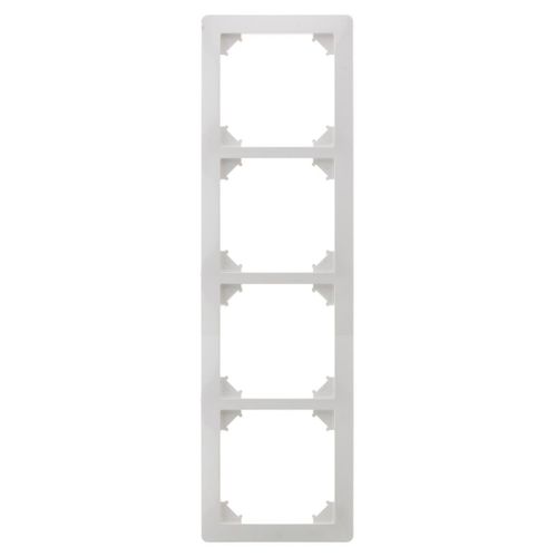 Quadruple plaque de finition - blanc - Zenitech