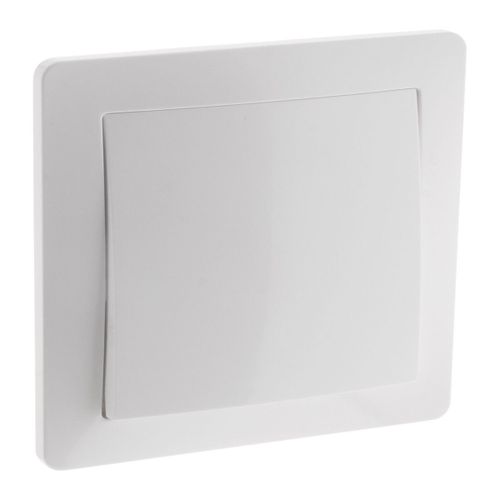 Interrupteur encastré blanc - 10A - Zenitech
