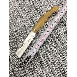 Couteau De Poche « Pallés » Made In Spain Lame En Acier Carbone Manche En Corne 