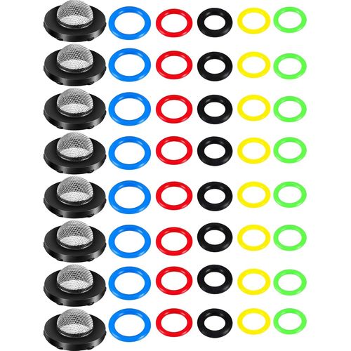 Kit De 48 Joints Toriques Pour Nettoyeur Haute Pression-6 Tailles-Filtre En Acier Inoxydable Pour Nettoyeurs Haute Pression,Pompe,Tuyau,Pistolet,Baguette Et Lance