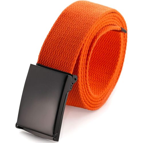 Ceinture En Toile Ajustable Boucle De Ceinture Militaire Noire À Dent Pour Hommes