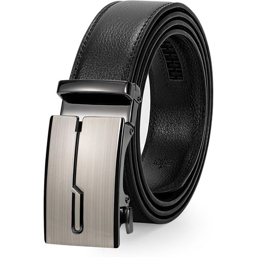 Ceinture En Cuir Pour Homme-Avec Boucle Automatique-3,5 Cm De Large