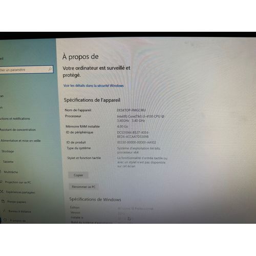 HP PRODESK 600 G1 SFF Intel Core i3 - Ram 4 Go - DD 120 Go