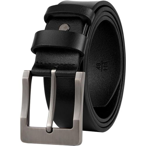 Gsg Ceinture Homme En Cuir Véritable Largeur 38 Mm Longueur Ajustable Ceinture Parfaite Pour Jeans,Travail Décontracté-Livrée Dans Une Élégante Boîte Cadeau M22068-70