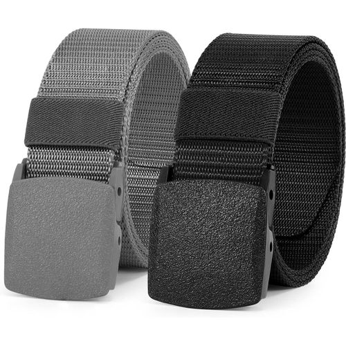 Ceinture En Nylon Pour Homme-Ceinture Tactique Militaire-Ceinture D'extérieur Avec Boucle En Plastique