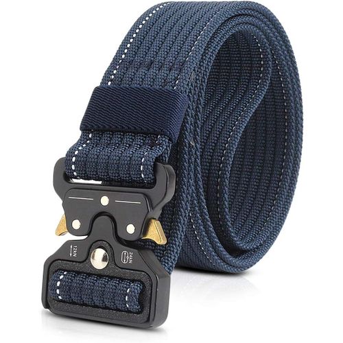 Homme Ceinture Tactique Réglable 1.5" Heavy Duty Belt Ceinture En Nylon Avec Boucle En Métal À Libération Rapide Pour Molle Sport Extérieur