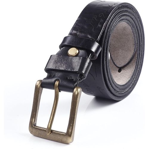Ceinture En Cuir Véritable Pour Homme Pour Le Travail Et Les Occasions Formelles,Ceinture De Costume Pour Homme,3,8 Cm De Large