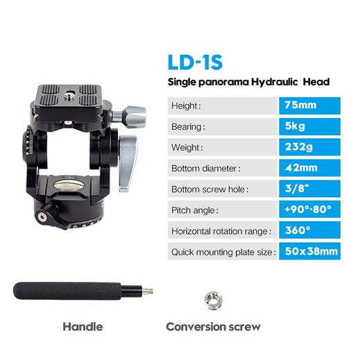 CIMAPRO LD-1S LD-1R touristes Gardien Trépied Tête Hydraulique Huile Vidéo Tête D'amortissement Utilisé pour - LD-1S-A5804