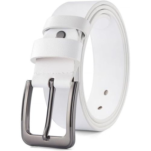 Ceinture Homme,Ceintures En Cuir Pour Homme Largeur 38 Mm,Réglable À Ceinture Boucle Pour Travail Jeans Pantalons Décontractés