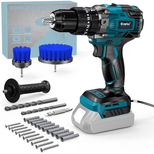 Perceuse-Visseuse À Percussion Sans Fil Pour Makita 18V Batterie Au Lithium,2150 Tr/Min Et 90 Nm De Couple,2 Niveaux De Réglage,Idéale Pour Percer Et Visser(Batterie Et Chargeur Non Inclus)