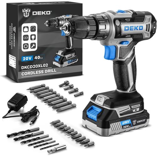Perceuse Électrique Sans Fil : Perceuse Sans Fil Bleu 20 V Pour Femmes Perceuses Sans Fil Avec Batterie Et Chargeur,Kit De Perceuse-Visseuse 20 V