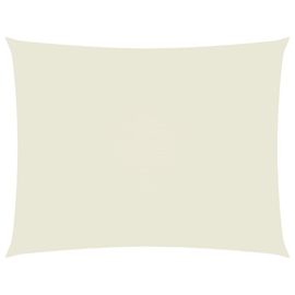Voile De Parasol Tissu Oxford Rectangulaire 2,5x4 M Crème