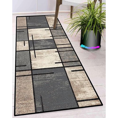 Paillasson Interieur Moderne Lavable Antiderapant Long Design Traditionnel Paillasson Exterieur Pour Cuisine Salon Couloir Entree Interieur 70x120cm Gris Beige Noir