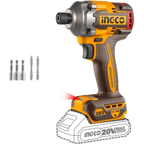 Visseuse À Choc Sans Fil(Produit Seul) 20V 285Nm,Moteur Sans Balais,Lampe Led Cirli20281