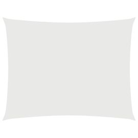 Voile De Parasol Tissu Oxford Rectangulaire 4x6 M Blanc