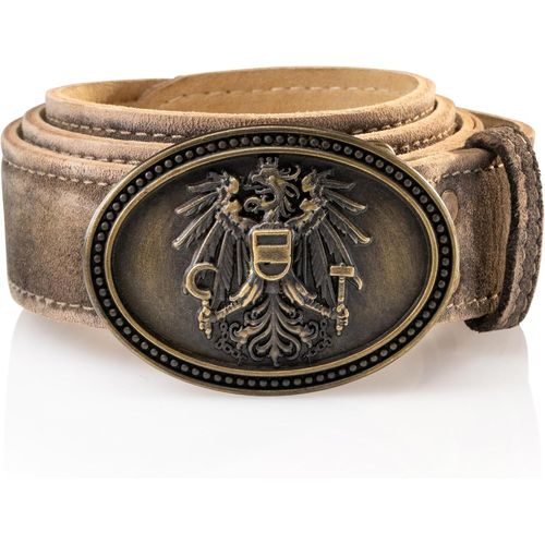 Ceinture Traditionnelle Austrienne Pour Homme,En Cuir Avec Boucle D'aigle Autrichienne,Ceinture En Cuir De Bouc Sauvage,Falco