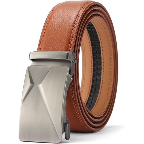 Ceinture Homme,Ceinture Automatique Homme,Ceinture Homme Cuir Largeur 35mm Taille Ajustable,Ceinture Avec Cadeau Box Pour Costume D'affaires Et Jeans