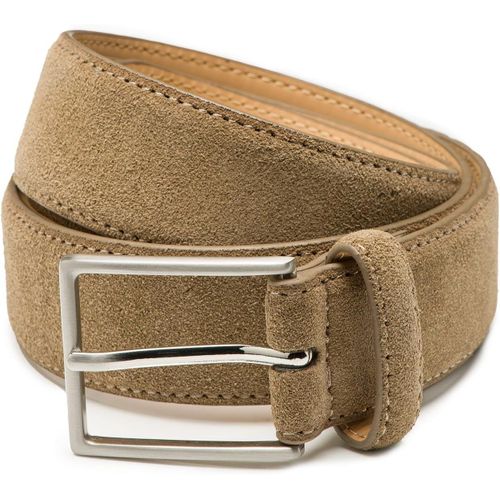 Ceinture En Daim Pour Hommes Bobby-3,5 Cm De Large