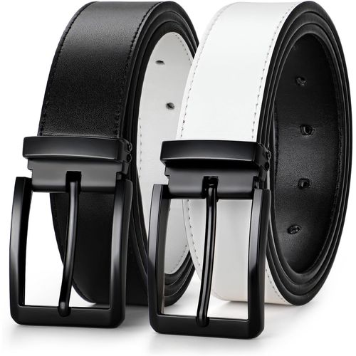 Beltroad Ceintures Réversibles En Cuir Pour Homme,Ceinture De Golf Décontractée Pour Pantalon D'homme,Ceinture À Porter Sur Les Deux Côtés
