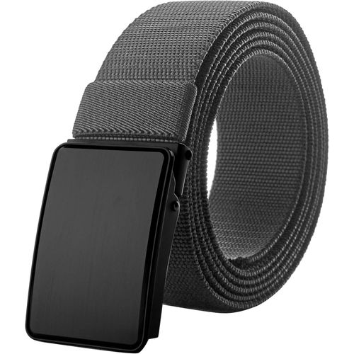 Ceinture En Tissu Élastique Pour Homme 120-180 Cm Ceinture De Travail Noir