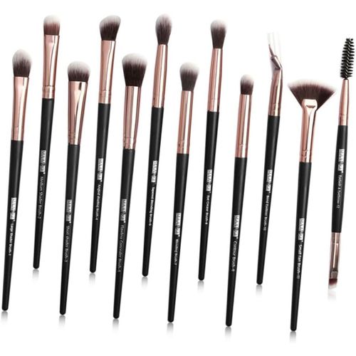 Set De 12 Pinceaux De Maquillage Multifonctionnels Pour Yeux Kit De Pinceaux À Maquillage É Égant En Et Rose Doré Outils De Beauté Idéaux Pour Femmes Et Filles 