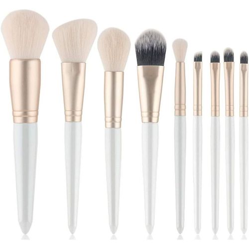Set Pinceaux Maquillage Ensemble D'outils De Beauté For Débutants,Pinceaux De Maquillage Portables,9 Pièces 
