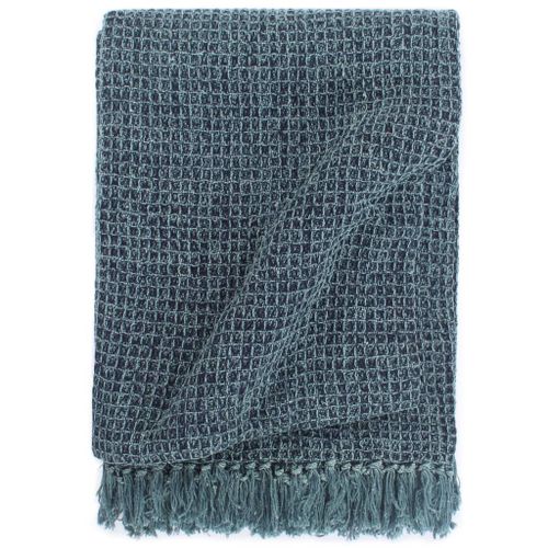 Couverture En Coton 220 X 250 Cm Bleu Indigo