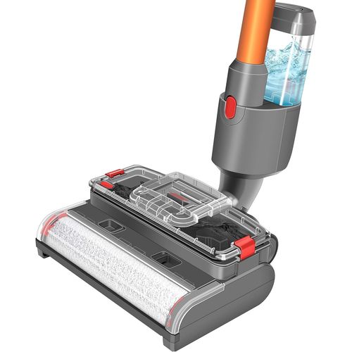 Brosse À Récurer Humide Et Sec Compatible Pour Dyson V15 V11 V10 V8 V7 Tête De Balai Electrique Avec Réservoir D'Eau Propre Et Sale Séparé,Nettoie Et Sèche Les Sols Durs