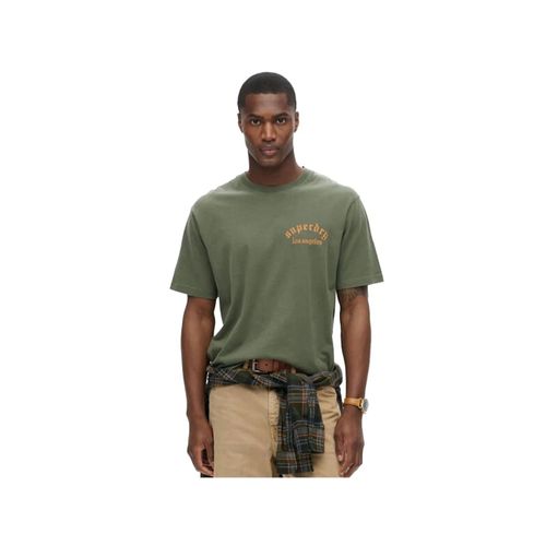 T Shirt Superdry Tattoo Graphic Homme Kaki