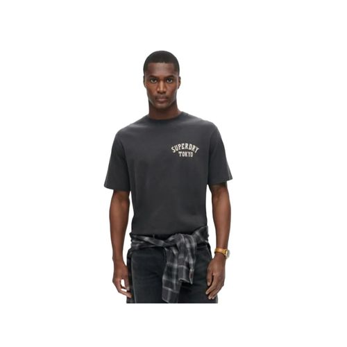 T Shirt Superdry Tattoo Graphic Homme Noir