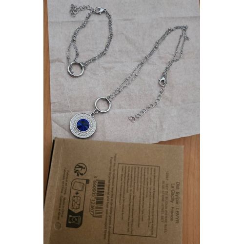 Set De Bijoux Pierre Bleue