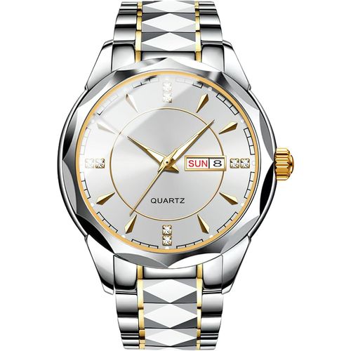 Montre Homme Mode Chronographe Acier Inoxydable Etanche Analogique Quartz Lumineuses Grand Cadran Sport Classique Montre¿