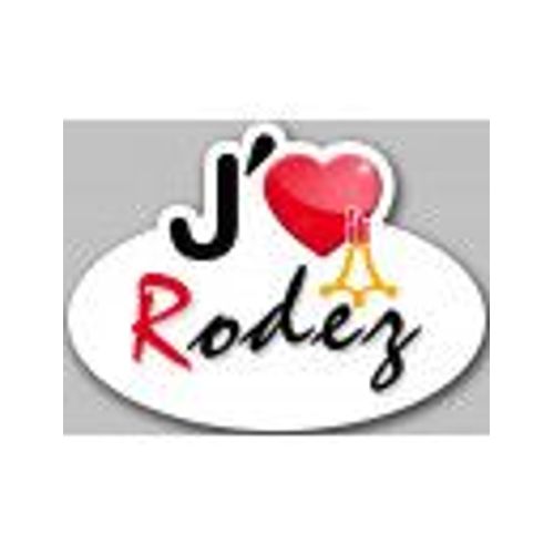 J'aime Rodez (15x11cm) - Sticker/Autocollant