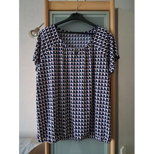 Tunique Taille 50-52 Bleu Blanc Rose