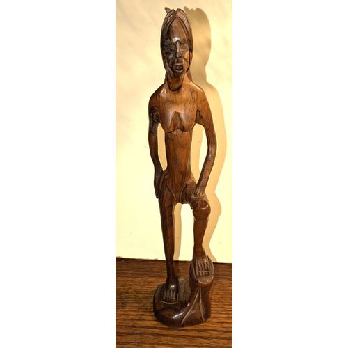 Statuette en Bois Femme Africaine
