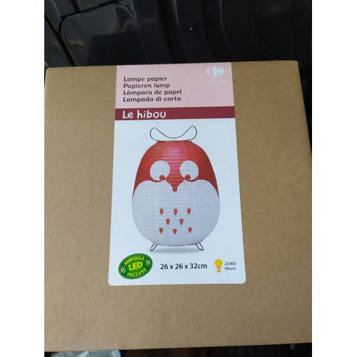 Lampe papier Le Hibou  Neuve