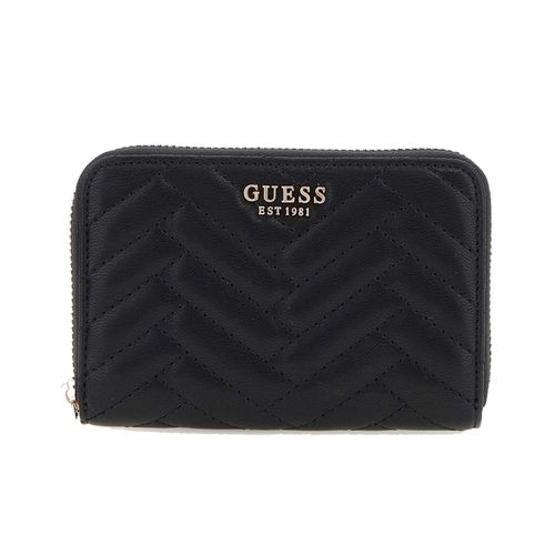 Portefeuille Guess Anning slg medium zip around Noir Unique