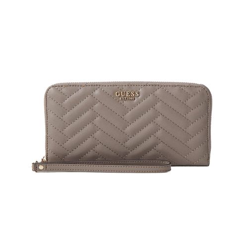 Portefeuille Guess Anning slg large zip around Gris Anthracite foncé Unique